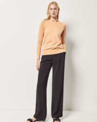 Massimo Dutti 05622580666 女士肩部细节装饰丝质针织衫