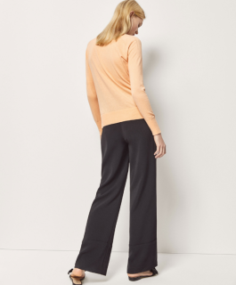 Massimo Dutti 05622580666 女士肩部细节装饰丝质针织衫