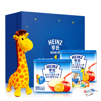 Heinz 亨氏 超金健儿优 婴幼儿营养米粉 宝宝成长礼盒 (450g)
