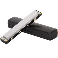  QIMEI 奇美 QM24A-2 24孔复音C调银色口琴