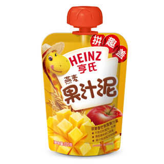 Heinz 亨氏 燕麦果汁泥 120g *35件
