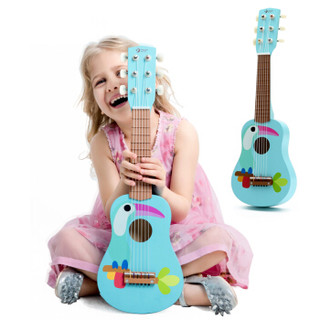 德国可来赛Classic world 儿童男孩女孩玩具可弹奏早教木制乐器玩具16寸吉他蓝色4027