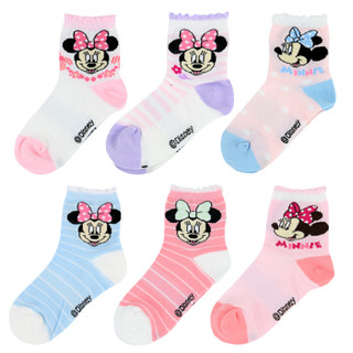 Disney 迪士尼 6610 儿童棉袜 6双装 16-18cm 4-6岁