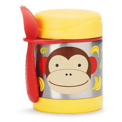 SKIP HOP 可爱动物园保温食壶 猴子 325ml（附魔术汤匙）