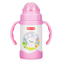 Fisher-Price 费雪 儿童真空吸管保温杯  300ML  粉色