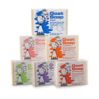 Goat 手工山羊奶皂全套 原味/柠檬/坚果/蜂蜜/椰油/燕麦 (100g、6块)