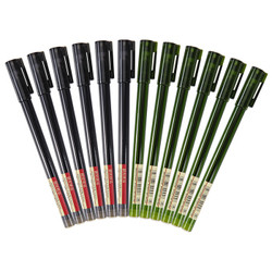 M&G 晨光 优品系列 AGPA1701 中性笔 0.5mm 黑色 12支装 *9件