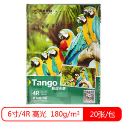 TANGO 天章 新绿天章 高光面相纸 6英寸 20张/包 *40件