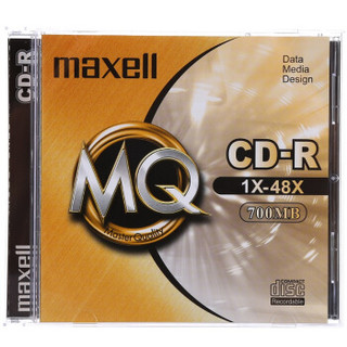 麦克赛尔（maxell）CD-R光盘 刻录光盘 光碟 空白光盘 48速700M 1片盒装，5盒/包