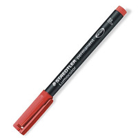 STAEDTLER 施德楼 德国施德楼（STAEDTLER）记号笔速干油性笔光盘笔0.6mm 红色 单支装F318-2