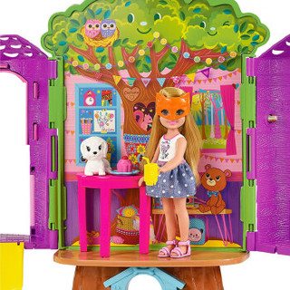 Barbie 芭比 小小梦想家系列 FPF83 小凯莉树屋礼盒套装