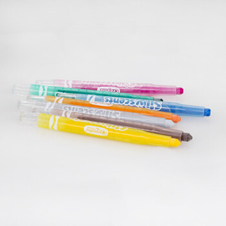 Crayola 绘儿乐 儿童绘画工具百变香味系列 52-9612 12色可水洗迷你旋转蜡笔