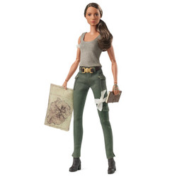 芭比（Barbie）女孩芭比娃娃玩具 古墓丽影 收藏玩具 FJH53