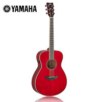 YAMAHA 雅马哈 FSTA RR加振吉他单板电箱初学者民谣木吉他宝石红色40吋