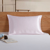 慈云 正面全桑蚕丝绸枕套 樱花粉 74*48cm 单只装