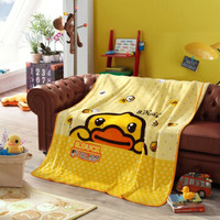 乐蜗家纺LOVO 乐我家纺 小黄鸭 法兰绒毯