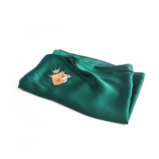 太湖雪 刺绣真丝枕套 单个装 祖母绿 48*74cm