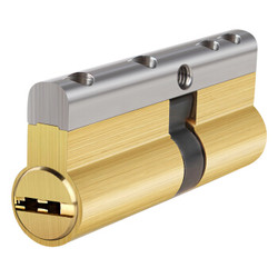 飞球 Fly.Globe）C级锁芯 防盗门锁芯防暴力防锡纸黄铜锁芯 配8把钥匙 H(52.5+32.5)