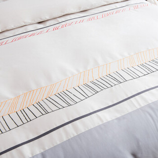 佳佰 四件套床上用品被套床单 全棉活性面料 精致拼接 刺绣工艺 莺歌200*230