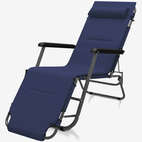 双鑫达 折叠床 躺椅折叠椅沙滩椅单人午睡午休床陪护床 含棉垫 T-021 床椅两用