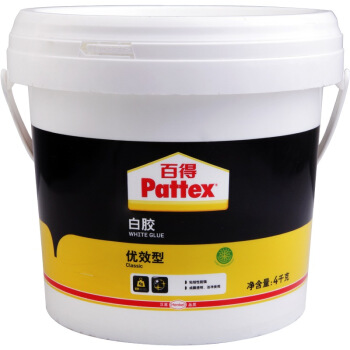 Pattex 百得 PXWG4C 木工白胶 (4kg、优效型)