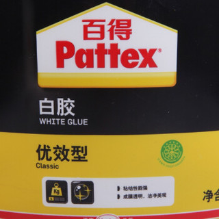 商品pattex 百得 pxwg4c 木工白胶 (4kg,优效型)