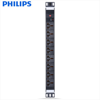 PHILIPS 飞利浦 8孔位无线自接线插排 10A/16A双用孔拖线板