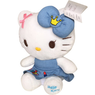  Hello kitty 凯蒂猫 毛绒玩具 牛仔刺绣系列-B款