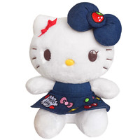  Hello kitty 凯蒂猫 毛绒玩具 牛仔刺绣系列A款