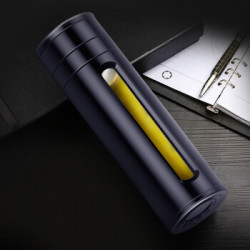 富光 WFS1030-380 双层玻璃杯 蓝色 380ml *3件
