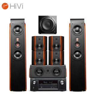 惠威（HiVi）D3.2MKIIIHT+天龙X2400H 5.1.2全景声家庭影院音响系统 7.1声道音箱功放套装 全国免费安装