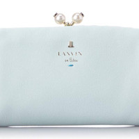 LANVIN en Bleu 480723 10 女士对折钱包 (黑色)