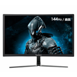 ViewSonic 优派 VX2458-C-mhd 23.6英寸VA曲面电竞显示器（144Hz、FreeSync）