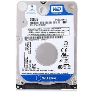 Western Digital 西部数据 蓝盘系列 500GB 2.5英寸机械硬盘 WD5000LPCX (5400rpm)