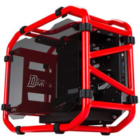 迎广（IN WIN）D-FrameMini 红色 开放式机箱（支持MINI ITX主板/钢化玻璃/双面侧透/支持水冷/U3 x2）