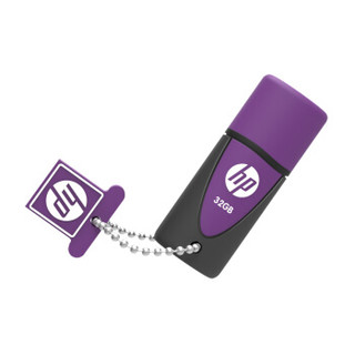 惠普（HP）32GB USB2.0 U盘 v245l 紫色 环保矽胶电脑u盘车载优盘