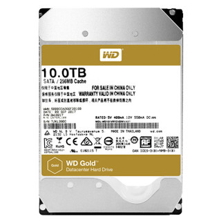 WD 西部数据 WD101VRYZ 金盘 SATA 企业硬盘 10TB