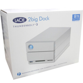 LaCie 8TB Type-C/雷电3 USB3.1 DP端口 USB3.0 CF卡槽 SD卡槽 磁盘阵列 2big Dock 存储坞站