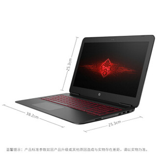 OMEN 暗影精灵 II代 OMEN by HP Laptop 15-ax255TX 15.6英寸笔记本电脑(黑色、i5-7300HQ、8GB、128G+1T、