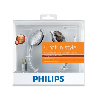 PHILIPS 飞利浦 SHM6110 后挂式游戏耳机 白色