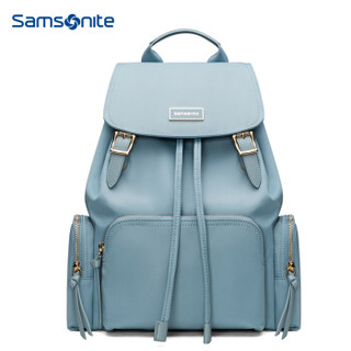 Samsonite 新秀丽 双肩背包电脑包女包韩版书包 Samsonite学生潮流休闲旅行包 TQ4 浅蓝色