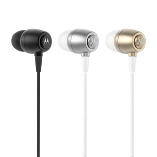  MOTOROLA 摩托罗拉 Earbuds Metal 入耳式耳机 黑色