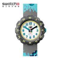 swatch 斯沃琪 ZFPSP025 儿童休闲石英表 活力时光 翻转滑板