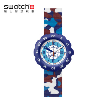 swatch 斯沃琪 ZFPSP020 儿童休闲石英表 活力时光 执行任务