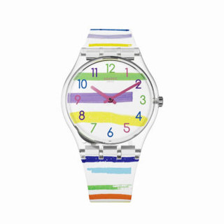 swatch 斯沃琪 ORIGINALS 原创系列 GE254 色彩国度 女士石英腕表