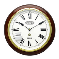 精工（Seiko）时尚创意欧式客厅居家木质挂钟挂表QXA143B