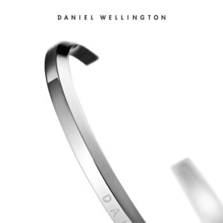 DanielWellington 丹尼尔惠灵顿 CLASSIC CUFF系列 DW00400004 银色开口手镯 小号