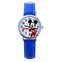 Disney 迪士尼 AMKN019-1 儿童米奇卡通石英表（蓝色）
