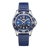 BREITLING 百年灵 超级海洋系列 A17365D1-C915-148S 男士机械腕表 42mm 蓝色 蓝色 橡胶