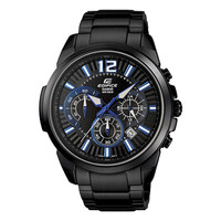 CASIO 卡西欧 EDIFICE EFR-535BK-1A2 男士商务石英表 经典三盘六指针